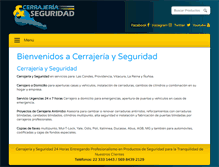 Tablet Screenshot of cerrajeriayseguridad.cl